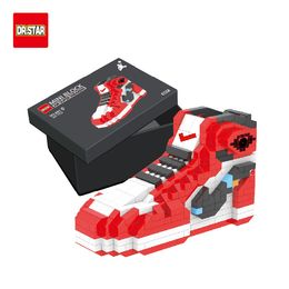 Wholesale 504 PCS Model Production Kit Mini Building Blocks Boys' Sports Shoes Anime DIY Toys Auction Model Toys Children's Gifts