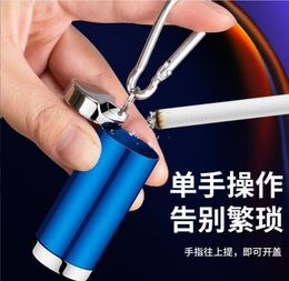 Smoking Pipes Round portable ashtray portable pocket mini box with cover