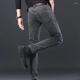 Men's Jeans Slim Fashion Straight Comfortable Pants Casual Classic Stretch Cotton Denim Trousers Male