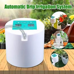 Automatic Watering Device Watering Device Drip Irrigation Tool Water Pump Timer system for Succulents Plant Y200106323D