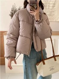 Women's Jackets Alien Kitty Winter Women Coats Solid Chic All Match Office Lady Warm 2023 Loose Fashion Cotton Padded Casual Minimalist