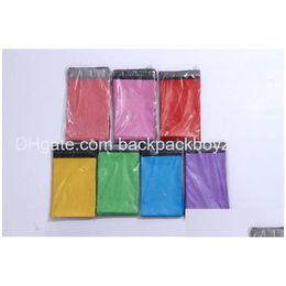 Mail Bags Wholesale6 X10Inch Rainbow Colour Poly Mailers Envelope Drop Delivery Office School Business Industrial Packing Transport Otije