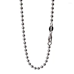 Chains JustNeo Solid 925 Sterling Silver Ball Chain Necklace 20-28inch Basic For Pendants