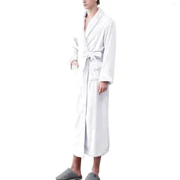 Men's Sleepwear Nightgowns And Robes For Women 3x Women'S Double Pocket Flannel Bathrobe Soft Warm Faced Velvet Pyjamas