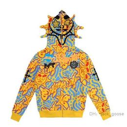 Sweatshirts Star 3d Printed Y2k Casual Retro Men's Zip Up Hoodie Coats Men Printing Jacket Sweatshirts Bapes Hoodie high quality puff jacket bapesta bapes shoe S1RS