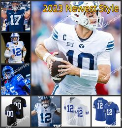 Jamaal Williams 2023 XII BYU Cougars Football Jersey Custom Stitched Gunner Romney Christopher Brooks Alden Tofa Kody Epps Max Tooley Bodie Schoonover BYU Jerseys