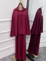 Ethnic Clothing Ramadan Khimar Abaya Dubai Kaftan Muslim Sets Dress Turkey Abayas For Prayer Islam Women Robe Kimono Femme Musulmane