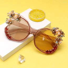 Sunglasses Luxury Sun Glasses Designer Bling Butterfly For Women Diamond Vat Eyes Lunette Soleil Femme