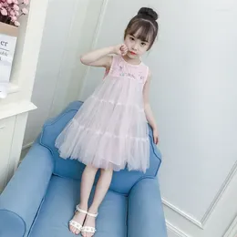 Girl Dresses Girl's Vest Dress Summer Korean Children's Stitching Sleeveless 3-9 Years