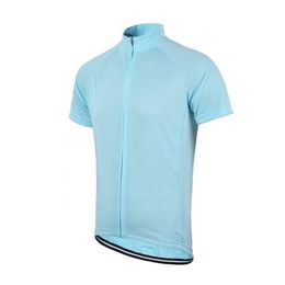 pure Colours Whole- Men Women Solid Cycling Short Sleeve Jersey Full Length Zipper Unisex Bike Jersey224J