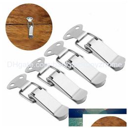 Door Locks 1 Or 4Pcs Stainless Steel Spring Loaded Toggle Case Box Chest Trunk Latch Catches Hasps Clamps Trunks Boxes Lock The Fact Ot6D8