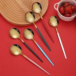 Coffee Scoops Stainless Steel Portuguese Spoon Tableware Ladle Rice Milk Tea Shop With Soup Mixing