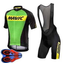MAVIC Team Bike Cycling Short sleeve Jersey bib Shorts Set 2021 Summer Quick Dry Mens MTB Bicycle Uniform Road Racing Kits Outdoor1923