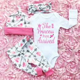 Pajamas 3PCS Autumn Winter born Infant Clothes Set Baby Girls Cotton Long Sleeve Jumpsuit Romper Pants Outfit Playsuit Clothing 231122