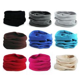 Cycling Caps & Masks Outdoor Riding Fleece Neckerchief Pullover Neck Gaiter Multi-functional Winter Headwear Warm Keeping Mask Hat291Z