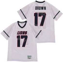 South Broward Hollywood Jersey High School Football 17 Marquise Brown Team Color White University 스티칭 통기성 면화 대학 풀오버 Moive Top