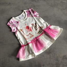 Girl Dresses Arrive Kids Clothing Spring Dress Girls Fashion Flowers Printing Princess Children Pageant Party Gowns