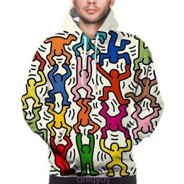 Kkeith Men's Hoodies 3D Art Hharing Cartoon Hoodie Men/women Pose Hollow Person Stick Figures Anime Clothes Sweatshirt Comfortable Top 3 ACHQ