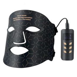 Face Care Devices Silicone Red Led Light Therapy Mask 240pcs 460nm 590nm 630nm 850nm PDT Infrared Lamp 4 Colours 231121