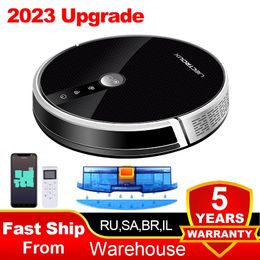 Vacuums LIECTROUX C30B Robot Vacuum Cleaner AI Map Navigation Memory Smart Partition WiFi App 6000Pa Suction Electric Water Tank Wet Mop 231121