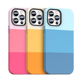 New Design Phone Cover High Quality Luxury Three-color Leather Case Shockproof Mobile Phone Case cover For iPhone 11 12 13 14 Pro Max