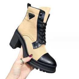 Winter Boots Womens Designer New Martin Boots Platform Autumn Classic Ladies Ankle Boots Beautiful Casual Shoes Leather Chunky Heel booties