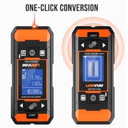 Industrial Metal Detectors LOMVUM Wiring Laser Metre Multifunctional Hidden Wire Wood Finder Wall Scanner USB Digital Tape 230422