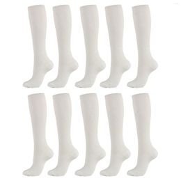 Sports Socks 5pairs Men Women Pregnancy Travel Nurses Stockings Varicose Veins For Running Knee High Compression Hiking Non Slip