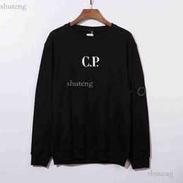 Mens Hoodies Sweatshirts High Quality Clothing Company Sweatshirt Cp Lens Side Pocket Design Letter Print Pullover Loose Round Neck 78