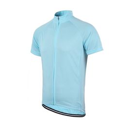 pure colors Whole- Men Women Solid Cycling Short Sleeve Jersey Full Length Zipper Unisex Bike Jersey225S