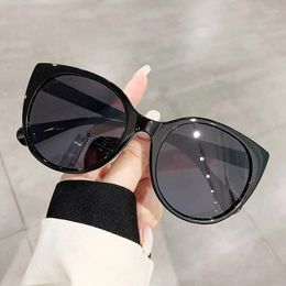 Sunglasses Circle Uv Protection Sun Glasses Women Big Frame Round Shape Colourful Gradient Lens Clear Shades Outdoor Uv400