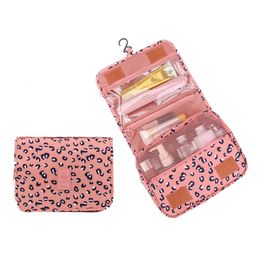 Cosmetic Bags Cases Women Travel Pouch Waterproof Toiletries Beauty Organiser Ladies Bathroom Neceser Makeup Storage With Hook 230421