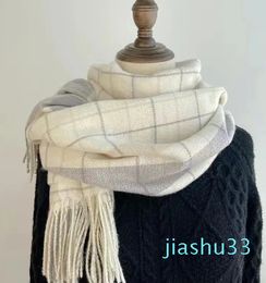 Fashion Winter Checkered Scarf Women Autumn Wild British Classic Cashmere Scarf