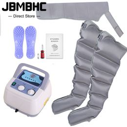 Leg Massagers 6 Air Wave Electric Massager Lymphatic Drainage Vacuum Therapy Pressotherapy Machine Muscles Relax Arm Waist body Massage 230422