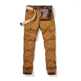 Men's Pants Fashion Tactical Cargo Casual Trousers Slim Fits Joggers Streetwear Military Style Clothing