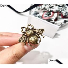 Band Rings Donia Jewellery Luxury Ring Retro Bee Ancient Gold European And American Fashion Handmade Designer Gift1419235 Drop Delivery Dhbru