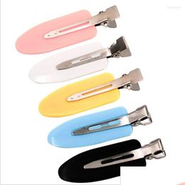 Other Hair Jewellery Shuangr 4Pcs/Set No Bend Seamless Clips Side Bangs Fix Fringe Barrette Makeup Washing Face Accessories Drop Deliver Dhq3B