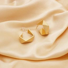 Hoop Earrings Korean Piercing Earring Fashion Metal Elegant Woman Vintage Geometric Twist 2023 Jewellery Girl Luxury Gift