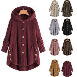 Women's Trench Coat's Jacket Autumn spring Winter Fashion Hairy Coat Warm Fluffy Overcoat Sweater Outerwear Female 5XL 230421