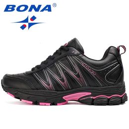 Dress Shoes BONA Style Women Running Shoes Lace Up Sport Shoes Outdoor Jogging Walking Athletic Shoes Comfortable Sneakers For Women 231121