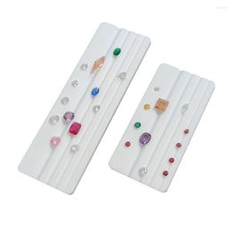 Jewelry Pouches Porfessional Loose Diamond Sorting Color Grade Tray Gemstone Size Guide Plate Grooved Gemological Tool