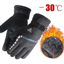 Ski Gloves Men Winter Windproof Thermal Outdoor Sport Cycling Bike Bicycle Motorcycle Hiking Camping Hand Warm 231122