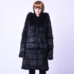 Women's Fur & Faux Winter Real Pure Collar Long Coat Leisure Time Caps Removable Dual-use Full Large Size JacketWomen's Women'sWomen's