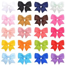 Hair Accessories 20 Pcs Baby Clips 2 Inches Bows Handmade Alligator Clip For Infant Kids Girls Colors Headwear Gift