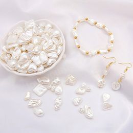 20pcs Irregular ABS Imitation Pearls Beads Acrylic Loose Spacer Beads for Jewellery Making DIY Necklace Earrings Hairclip Bracelet