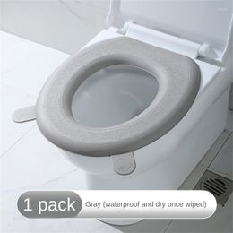 Toilet Seat Covers Cover Waterproof Lovely Cushion Four Seasons Silica Gel Bathroom Home Sticker Easy To Clean