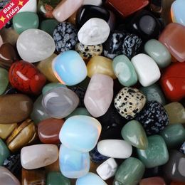 Bulk Assorted Mixed Tumbled Stone Lapis Crystal Aventurine Obsidian Gemstone Rock Minerals For Reiki Chakra Healing Beads Garden D177o