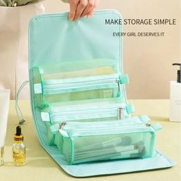Cosmetic Bags Makeup Bag Detachable Multi function Female Portable Travel Large Capacity High Beauty Cosmetics Brush Storage Wash 231122