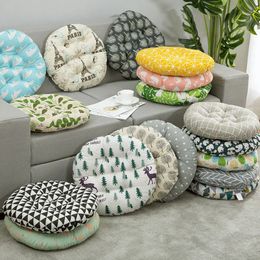Cushion/Decorative Pillow Chair cushion floor chair office round student winter thickened butt cushion home tatami stool 231122