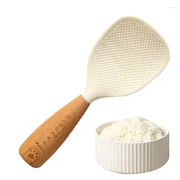 Spoons Rice Spoon PaddlePaddle Paddle Plastic Non Stick White Cooking Scoop High Professional Potato Server Spatul